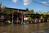 Scenery along the canal leading to Damnoen Saduak Floating Market. 